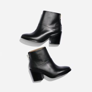 Nisolo Dari Black Leather Ankle Boots